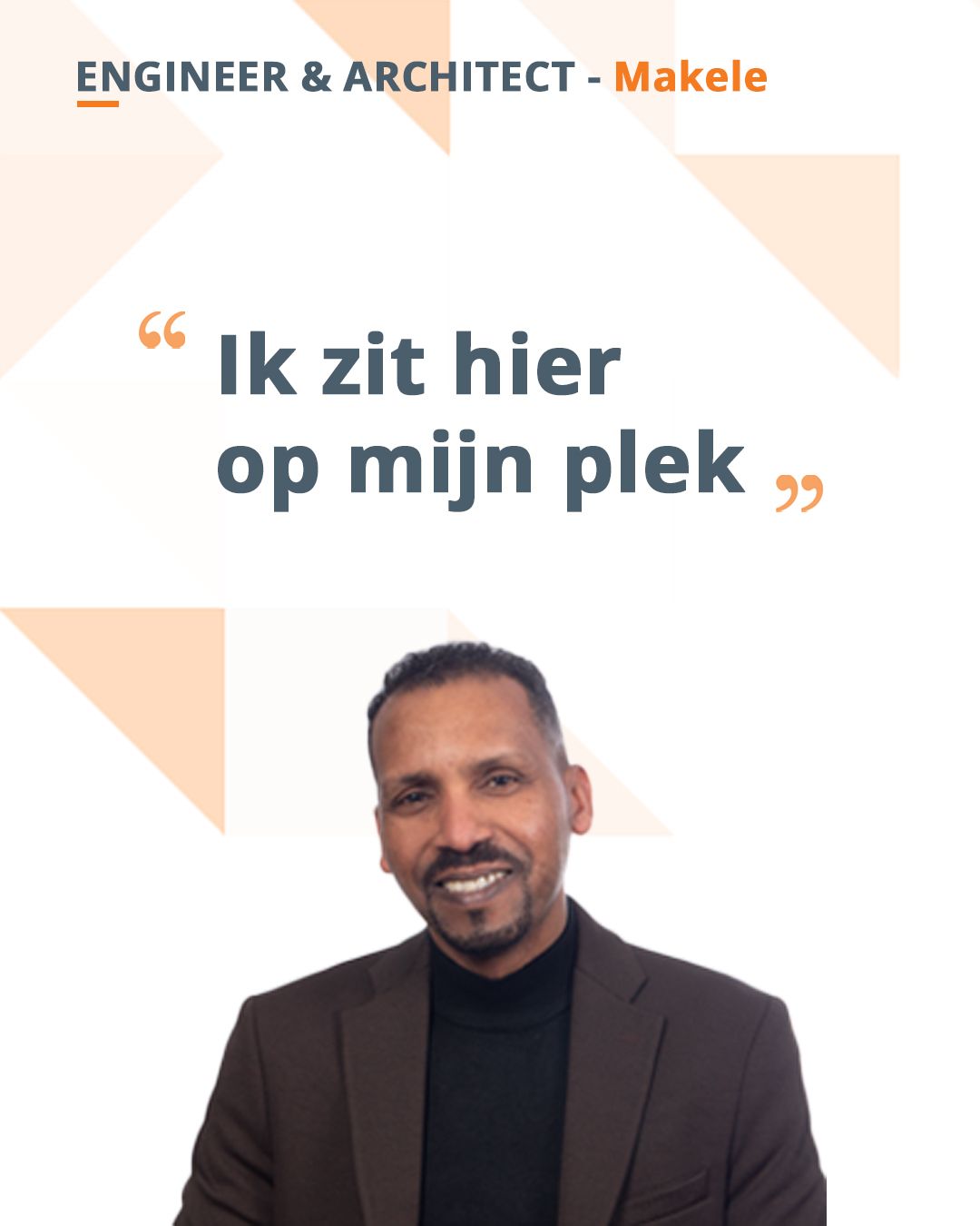 Ik zit hier op mijn plek